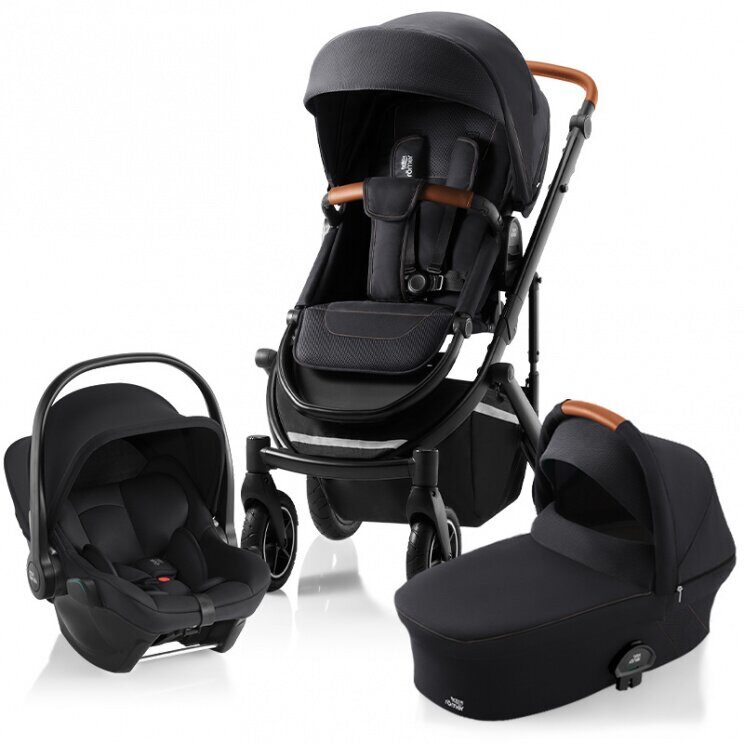 Коляска Britax Römer Smile III 3в1 Fossil Grey + BABY-SAFE CORE Space Black